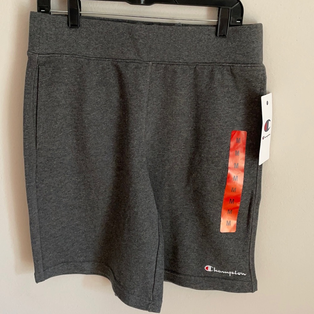 Champion Mens Gray Lounge Shorts Cotton Athletic Shorts Size M NWT